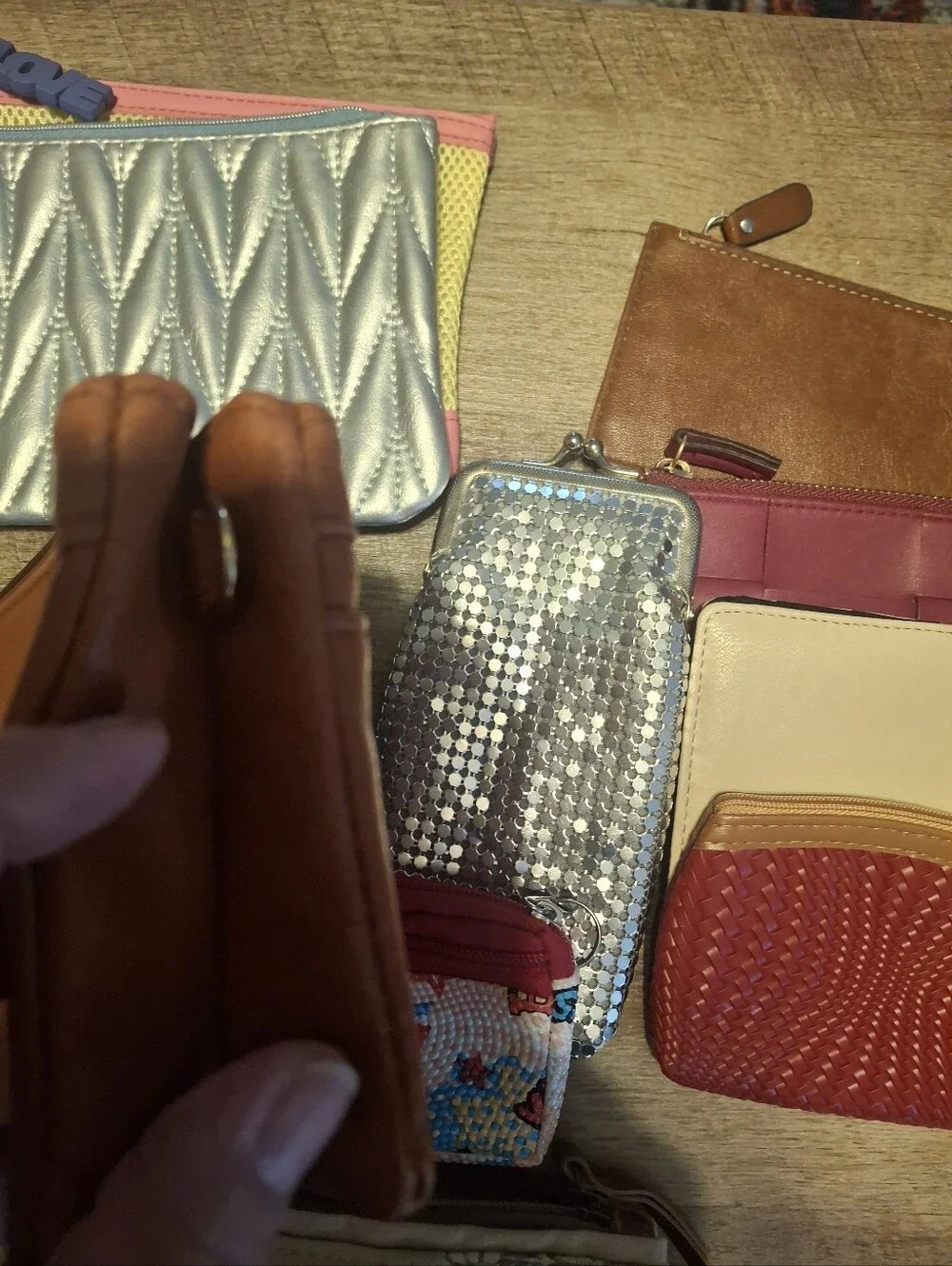 12 Mixed Color Women’s Wristlet and Clutch Collection - Multi